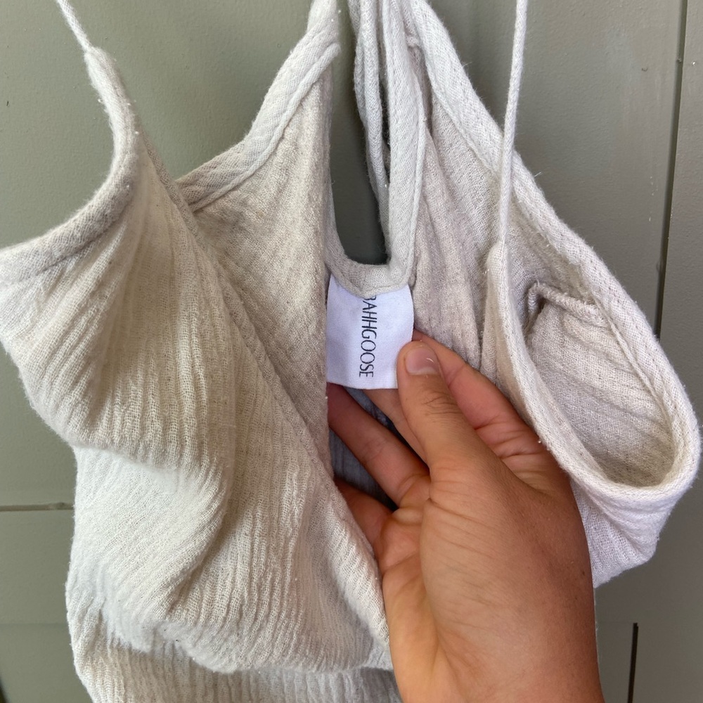 Bahhgoose Cream Midi Dress